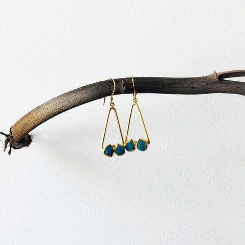 Peak Raw Gemstone Earrings
