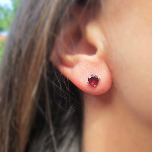 Garnet Studs