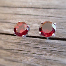Load image into Gallery viewer, Garnet Studs