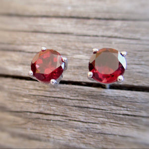 Garnet Studs