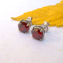 Load image into Gallery viewer, Garnet Studs